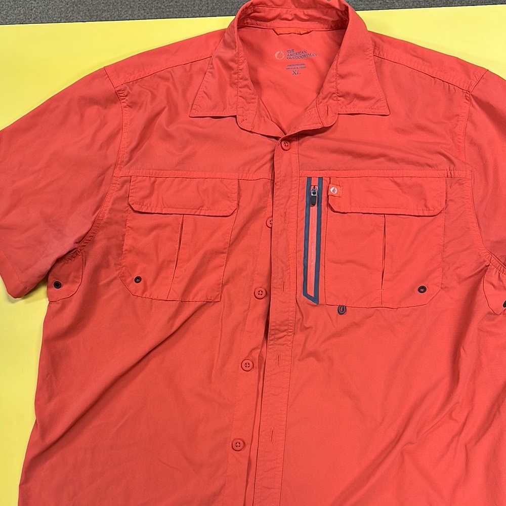 Red Lightweight Shirt Jacket Sporty Weather-Resistant